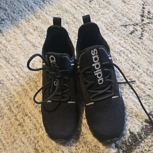 Adidas Black Knit Sneakers (Boys 5.5)
